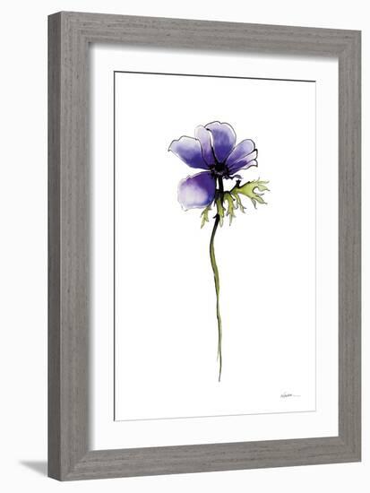 Purple Anemone II-Shirley Novak-Framed Premium Giclee Print