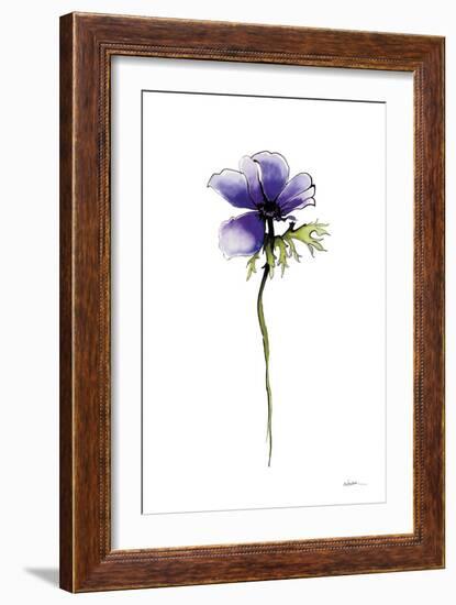 Purple Anemone II-Shirley Novak-Framed Premium Giclee Print