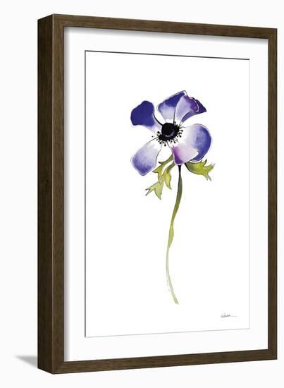 Purple Anemone IV-Shirley Novak-Framed Art Print