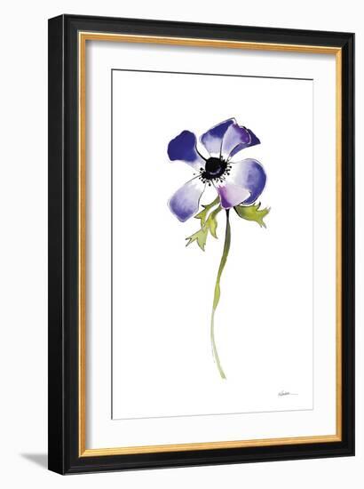 Purple Anemone IV-Shirley Novak-Framed Art Print