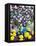 Purple Asters and Lemons-Christopher Ryland-Framed Premier Image Canvas