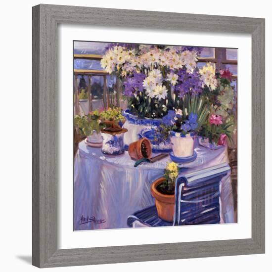 Purple Balcony-Allayn Stevens-Framed Premium Giclee Print