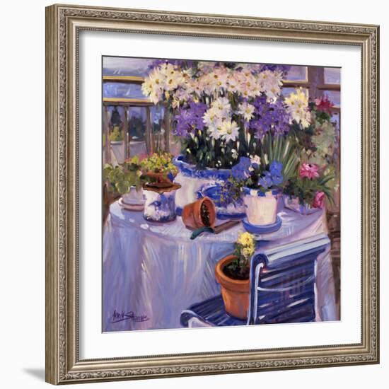 Purple Balcony-Allayn Stevens-Framed Art Print