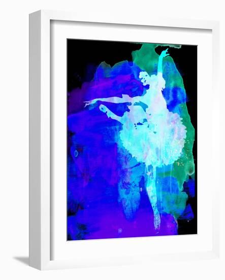 Purple Ballerina Watercolor-Irina March-Framed Art Print