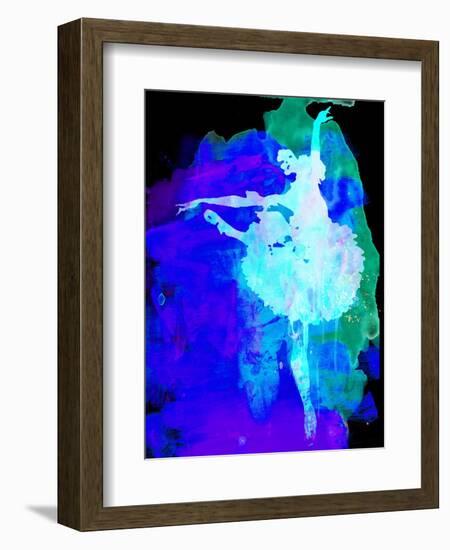 Purple Ballerina Watercolor-Irina March-Framed Art Print