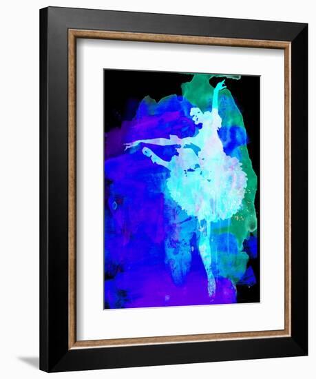 Purple Ballerina Watercolor-Irina March-Framed Art Print