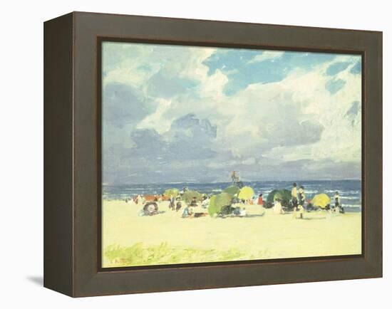 Purple Beach Scene-Edward Henry Potthast-Framed Premier Image Canvas