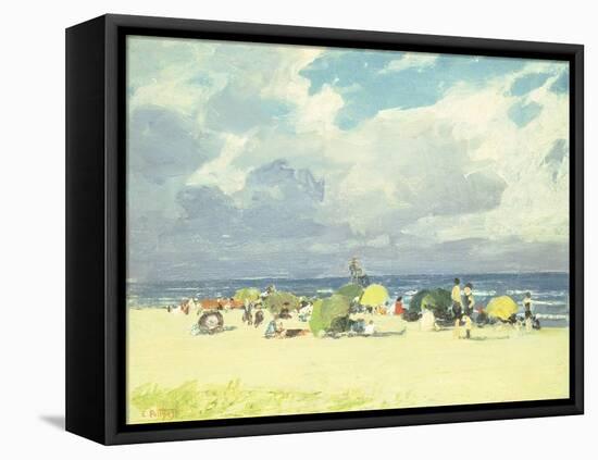 Purple Beach Scene-Edward Henry Potthast-Framed Premier Image Canvas