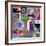 Purple Blossom Collage-Gail Peck-Framed Photo