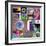 Purple Blossom Collage-Gail Peck-Framed Photo