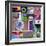 Purple Blossom Collage-Gail Peck-Framed Photo