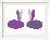 Purple Bunnies-Avalisa-Framed Art Print