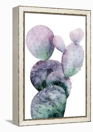 Purple Cactus I-Grace Popp-Framed Stretched Canvas