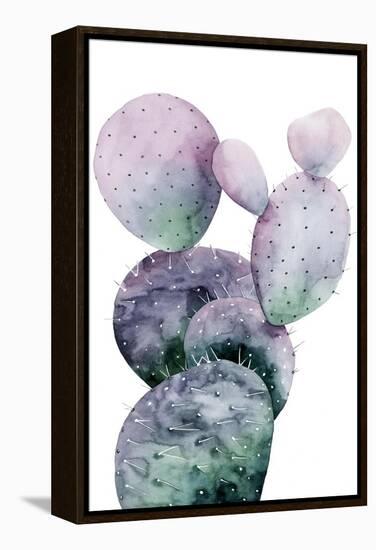 Purple Cactus I-Grace Popp-Framed Stretched Canvas