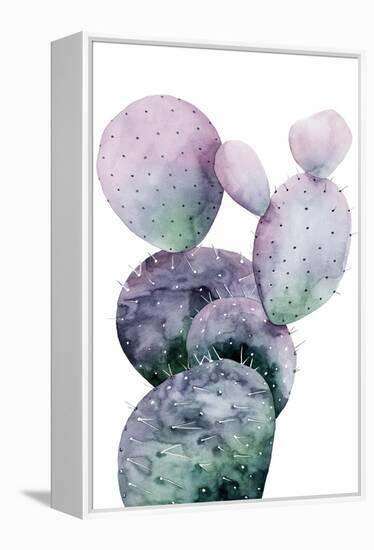 Purple Cactus I-Grace Popp-Framed Stretched Canvas