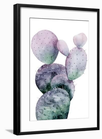 Purple Cactus I-Grace Popp-Framed Art Print