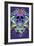 Purple Cannabis Skull With Mushrooms-FlyLand Designs-Framed Giclee Print