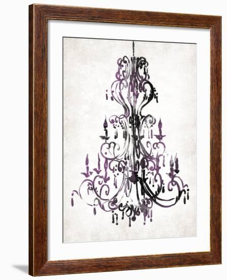 Purple Chandelier-OnRei-Framed Art Print