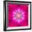 Purple Concentric Flower Center: Mandala Kaleidoscopic Design-tr3gi-Framed Premium Giclee Print