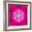 Purple Concentric Flower Center: Mandala Kaleidoscopic Design-tr3gi-Framed Art Print