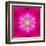 Purple Concentric Flower Center: Mandala Kaleidoscopic Design-tr3gi-Framed Art Print