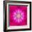 Purple Concentric Flower Center: Mandala Kaleidoscopic Design-tr3gi-Framed Art Print