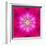 Purple Concentric Flower Center: Mandala Kaleidoscopic Design-tr3gi-Framed Art Print