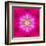 Purple Concentric Flower Center: Mandala Kaleidoscopic Design-tr3gi-Framed Art Print