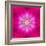 Purple Concentric Flower Center: Mandala Kaleidoscopic Design-tr3gi-Framed Art Print