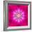 Purple Concentric Flower Center: Mandala Kaleidoscopic Design-tr3gi-Framed Art Print