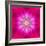 Purple Concentric Flower Center: Mandala Kaleidoscopic Design-tr3gi-Framed Art Print