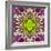 Purple Concentric Flower Center: Mandala Kaleidoscopic-tr3gi-Framed Art Print