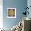 Purple Concentric Flower Center: Mandala Kaleidoscopic-tr3gi-Framed Art Print displayed on a wall