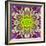 Purple Concentric Flower Center: Mandala Kaleidoscopic-tr3gi-Framed Art Print