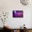 Purple Disco Lights Backdrop-nikkytok-Art Print displayed on a wall