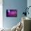 Purple Disco Lights Backdrop-nikkytok-Mounted Art Print displayed on a wall