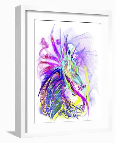 Purple Dragon-Stephanie Analah-Framed Giclee Print