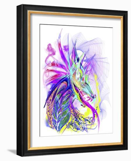 Purple Dragon-Stephanie Analah-Framed Giclee Print