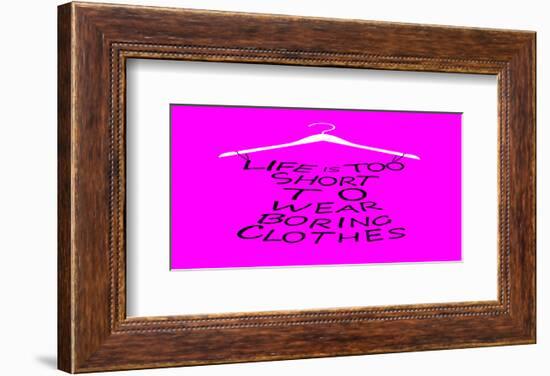 Purple Dress of Words-null-Framed Art Print