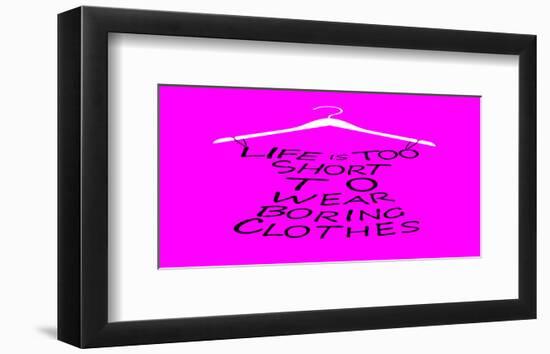 Purple Dress of Words-null-Framed Art Print