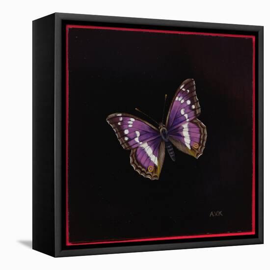 Purple Emperor Butterfly, 2000-Amelia Kleiser-Framed Premier Image Canvas