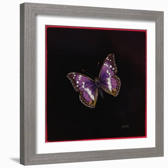 Purple Emperor Butterfly, 2000-Amelia Kleiser-Framed Giclee Print