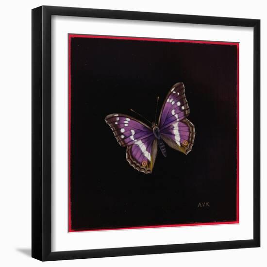 Purple Emperor Butterfly, 2000-Amelia Kleiser-Framed Giclee Print