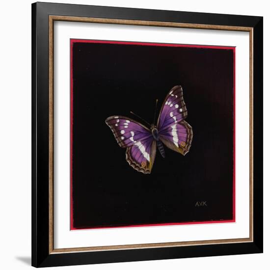 Purple Emperor Butterfly, 2000-Amelia Kleiser-Framed Giclee Print