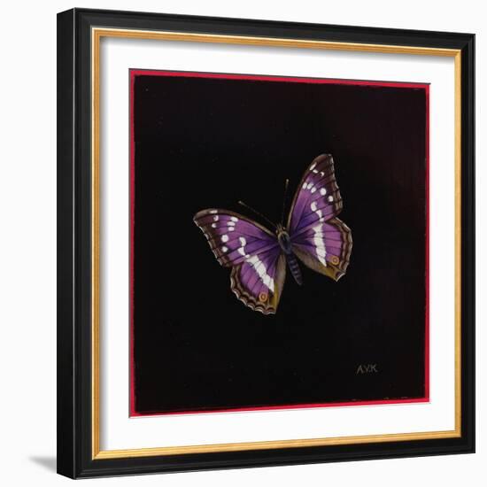 Purple Emperor Butterfly, 2000-Amelia Kleiser-Framed Giclee Print