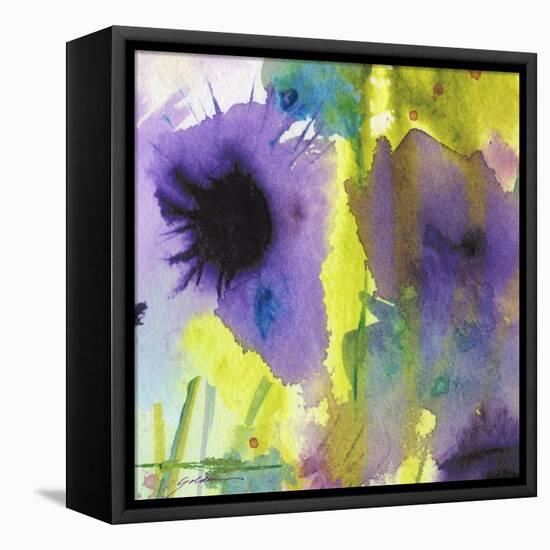 Purple Essence-Sheila Golden-Framed Stretched Canvas