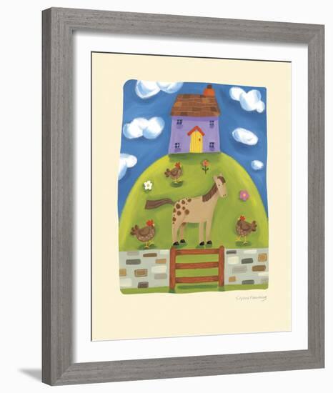 Purple Farmhouse-Sophie Harding-Framed Giclee Print