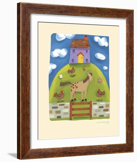 Purple Farmhouse-Sophie Harding-Framed Giclee Print