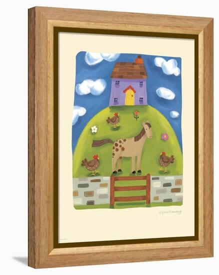 Purple Farmhouse-Sophie Harding-Framed Stretched Canvas