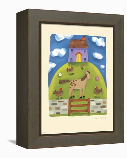 Purple Farmhouse-Sophie Harding-Framed Stretched Canvas